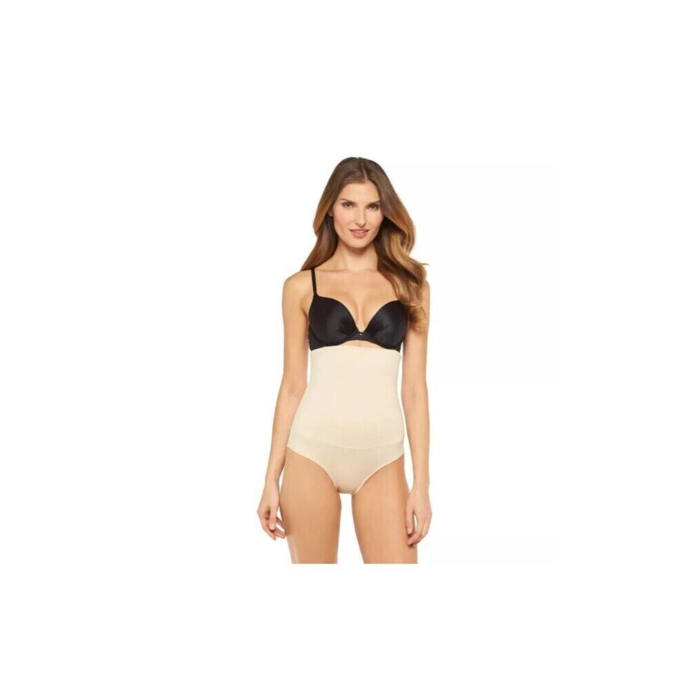 Maidenform Self Expressions Women's High-Waist Briefs Beige Size 2XL